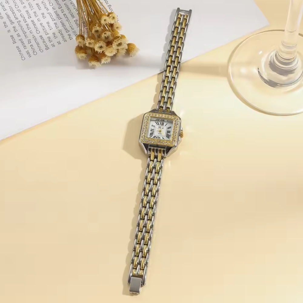 Panthere Classic Square Two Tone Watch
